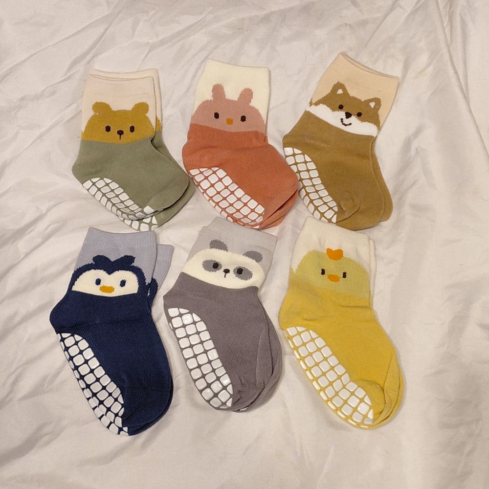 Baby Bearbay Toddler Animal Anti-Slip Socks Multi-color